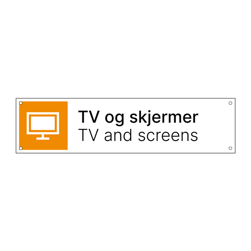 TV og skjermer - TV and screens & TV og skjermer - TV and screens & TV og skjermer - TV and screens