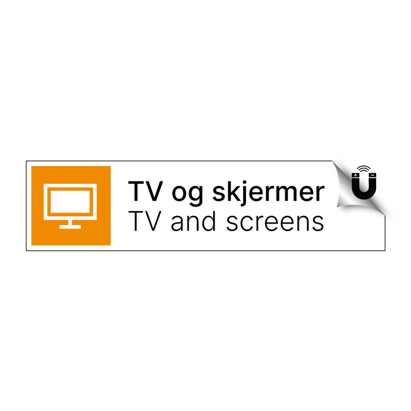 TV og skjermer - TV and screens