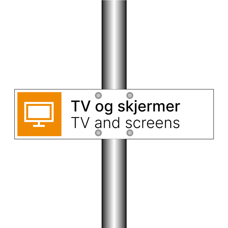 TV og skjermer - TV and screens