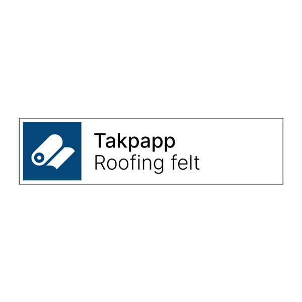 Takpapp - Roofing felt