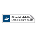 Store fritidsbåter - Large leisure boats