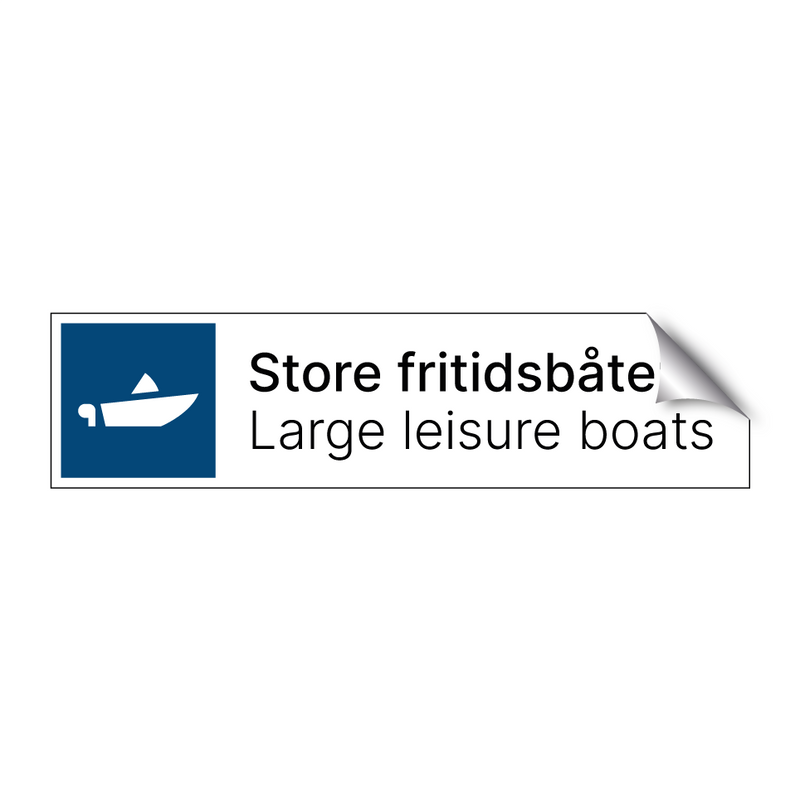 Store fritidsbåter - Large leisure boats