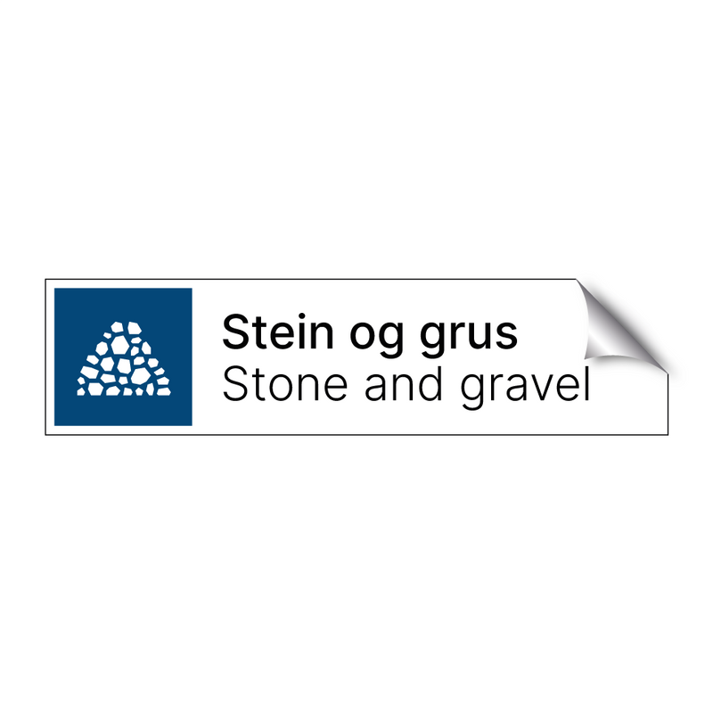 Stein og grus - Stone and gravel