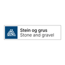Stein og grus - Stone and gravel