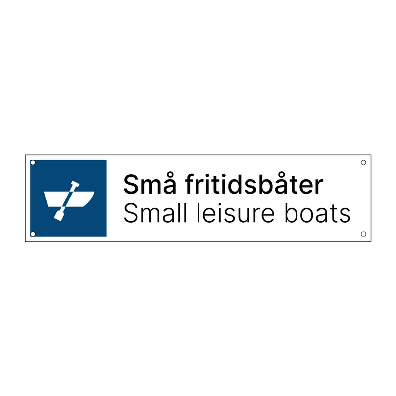 Små fritidsbåter - Small leisure boats
