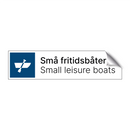 Små fritidsbåter - Small leisure boats