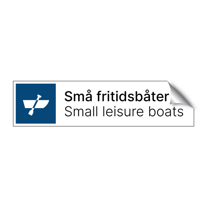 Små fritidsbåter - Small leisure boats & Små fritidsbåter - Small leisure boats