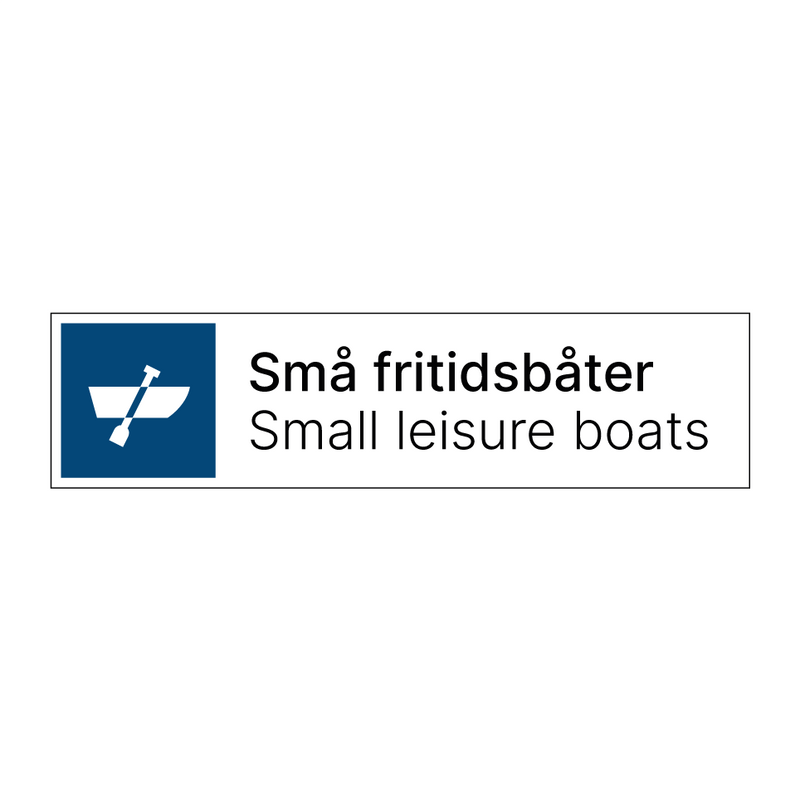 Små fritidsbåter - Small leisure boats