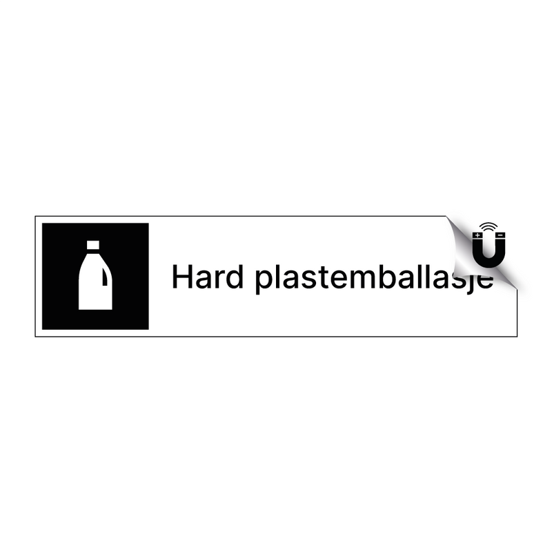 Hard plastemballasje