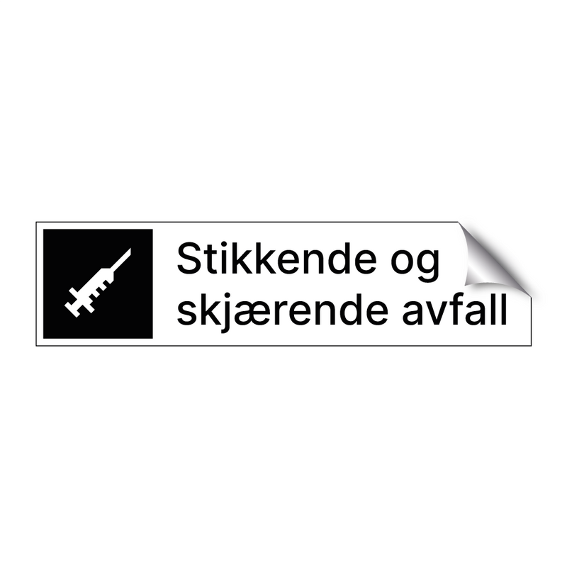 Stikkende og skjærende avfall & Stikkende og skjærende avfall