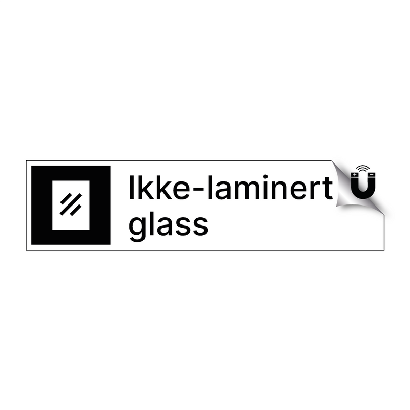 Ikke-laminert glass