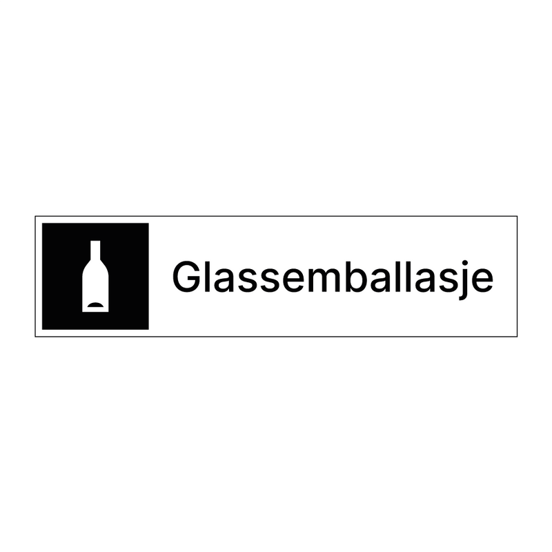 Glassemballasje
