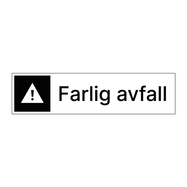 Farlig avfall & Farlig avfall & Farlig avfall & Farlig avfall & Farlig avfall & Farlig avfall