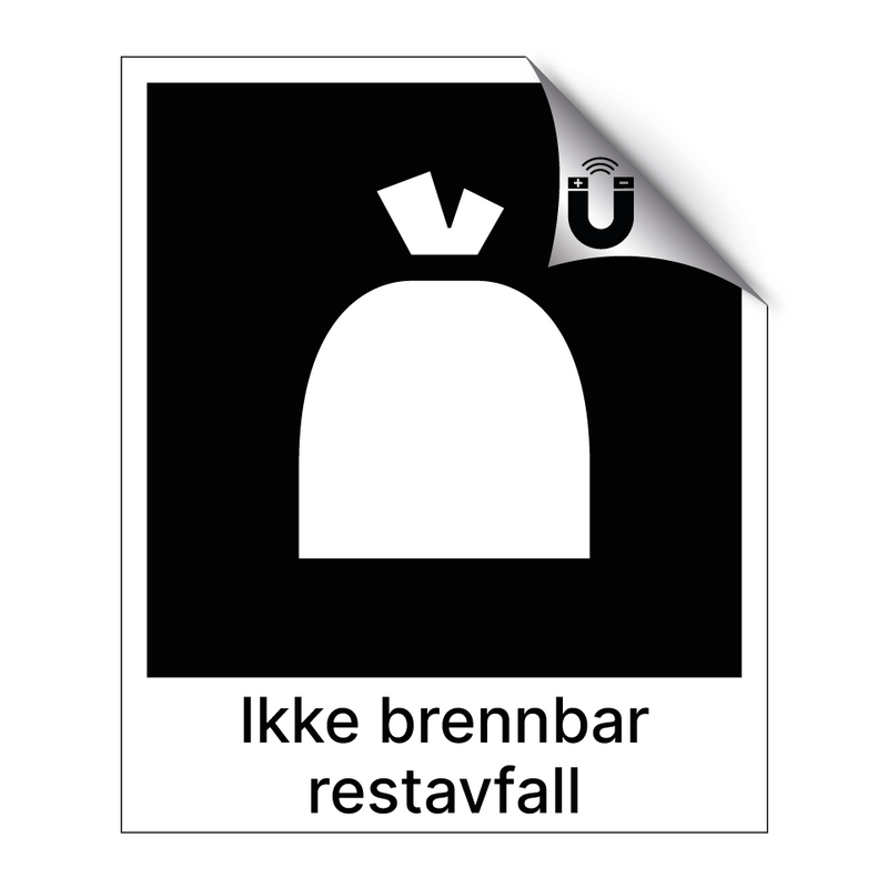 Ikke brennbar rest & Ikke brennbar rest & Ikke brennbar rest & Ikke brennbar rest