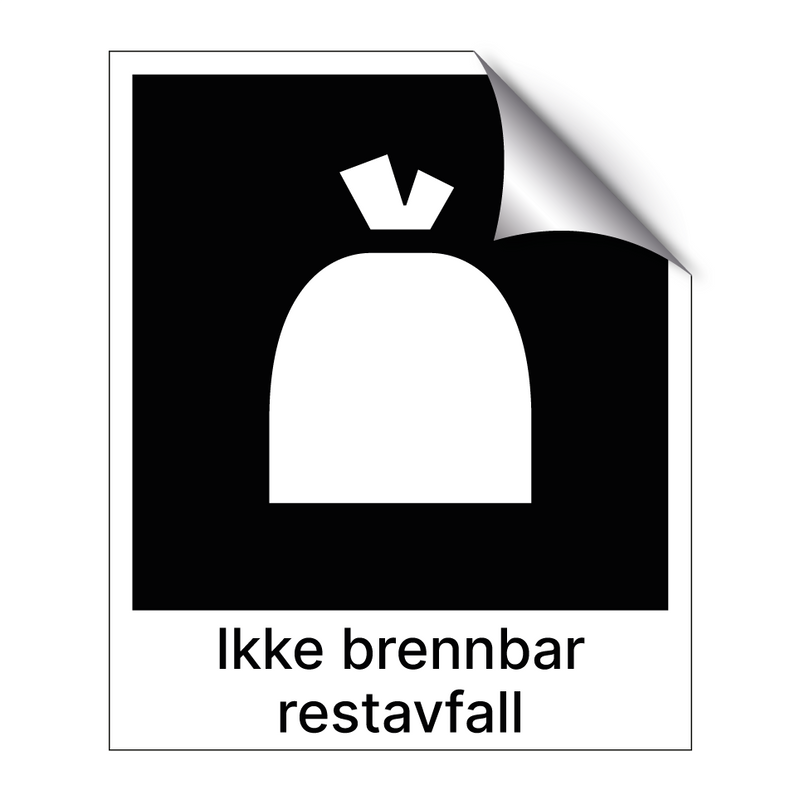 Ikke brennbar rest & Ikke brennbar rest & Ikke brennbar rest & Ikke brennbar rest