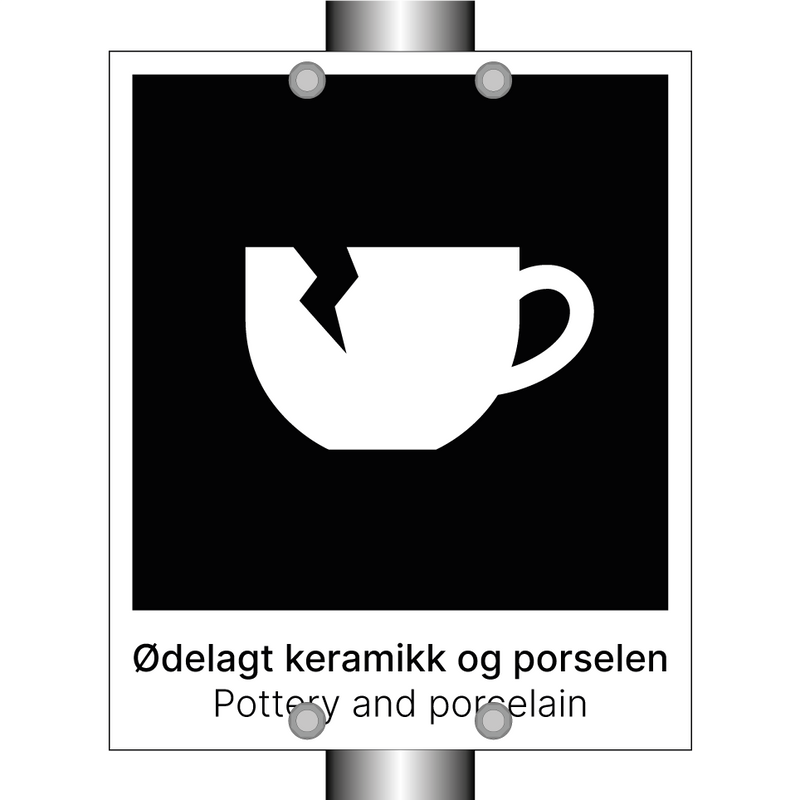 Ødelagt keramikk og porselen - Pottery and porcelain