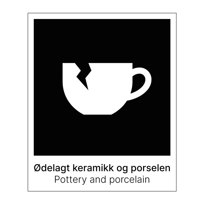 Ødelagt keramikk og porselen - Pottery and porcelain