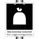 Ikke brennbar rest - Non-combustible residue
