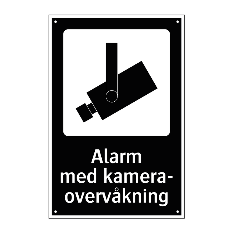 Alarm med kameraovervåkning & Alarm med kameraovervåkning & Alarm med kameraovervåkning