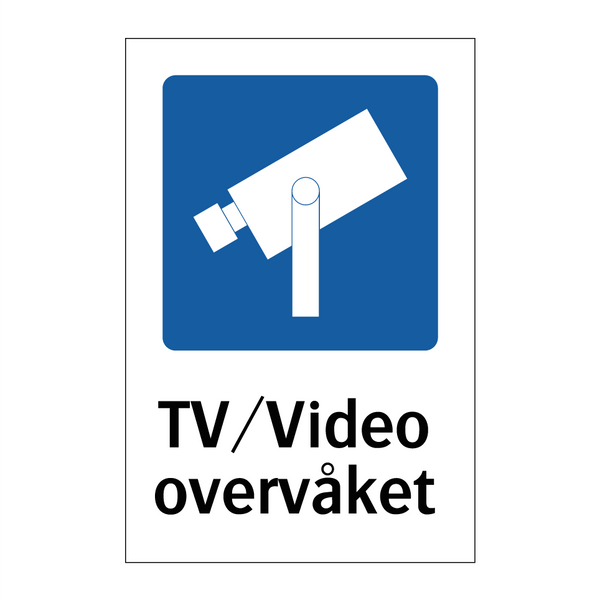 TV/Video overvåket & TV/Video overvåket & TV/Video overvåket & TV/Video overvåket