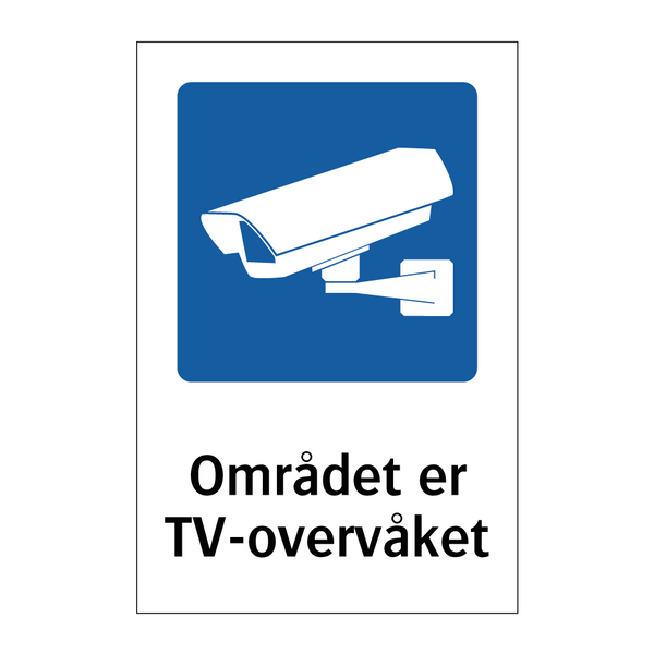 Området er TV-overvåket & Området er TV-overvåket & Området er TV-overvåket