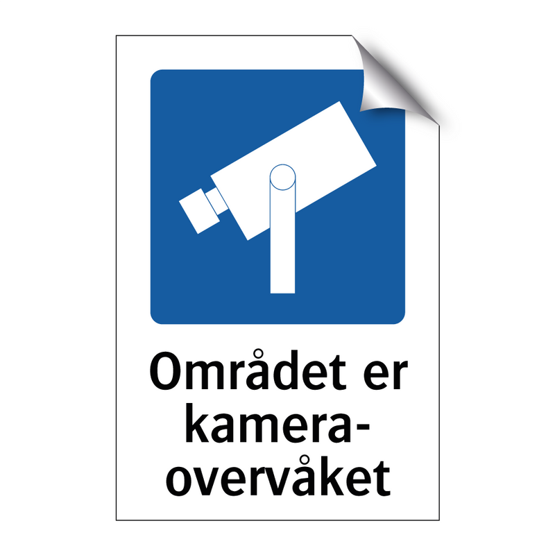 Området er kameraovervåket