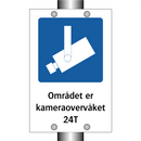 Området er kameraovervåket 24T