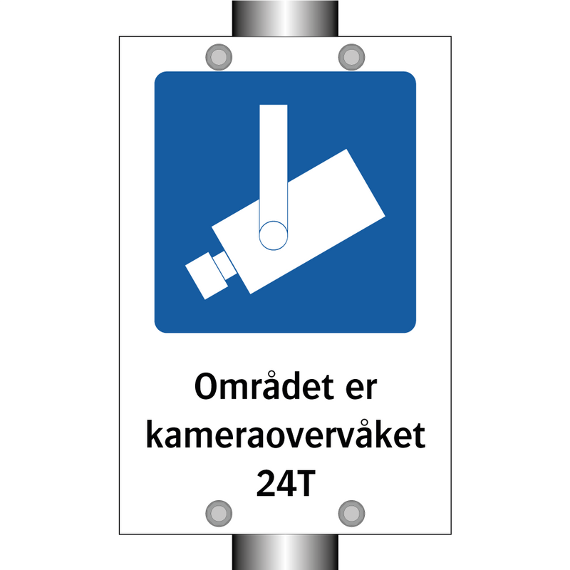 Området er kameraovervåket 24T