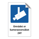 Området er kameraovervåket 24T