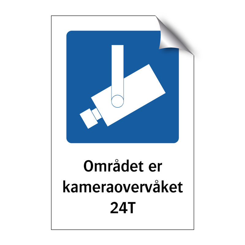 Området er kameraovervåket 24T