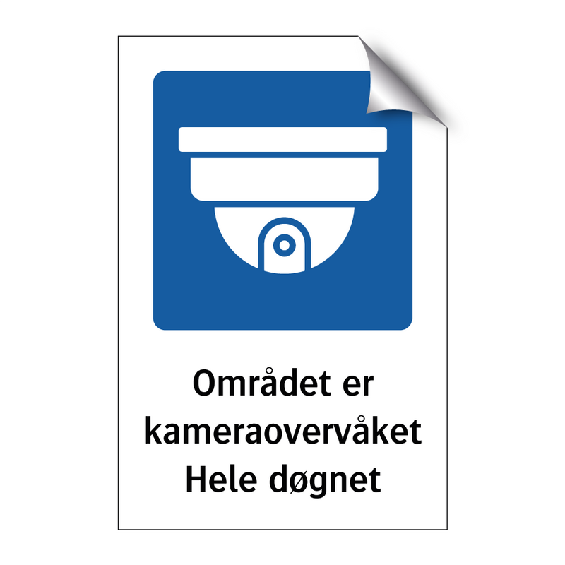 Området er kameraovervåket Hele døgnet