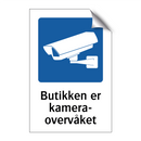 Butikken er kameraovervåket