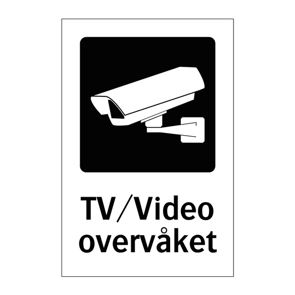 TV/Video overvåket & TV/Video overvåket & TV/Video overvåket & TV/Video overvåket