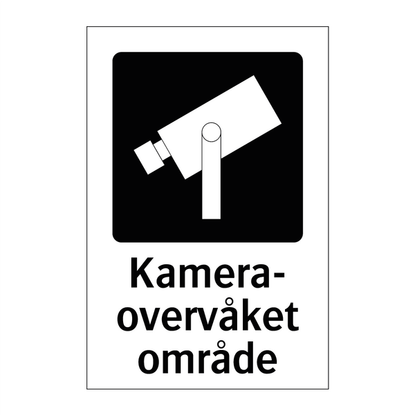 Kameraovervåket område & Kameraovervåket område & Kameraovervåket område