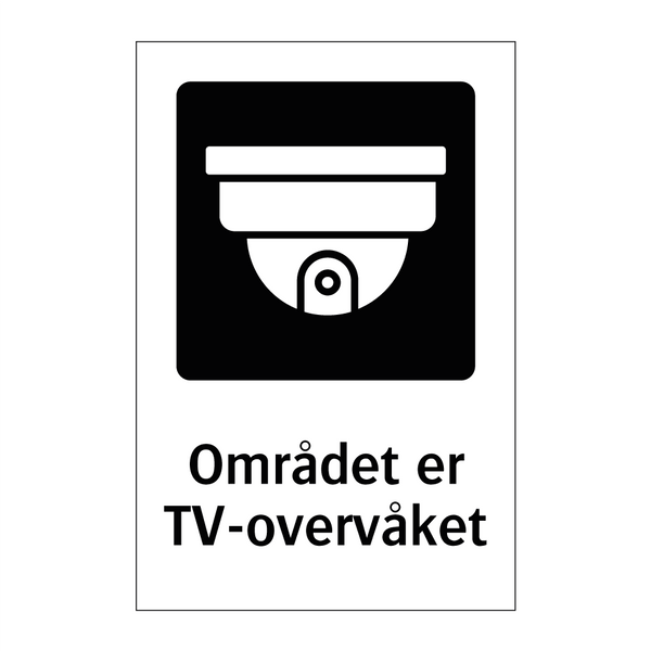 Området er TV-overvåket & Området er TV-overvåket & Området er TV-overvåket