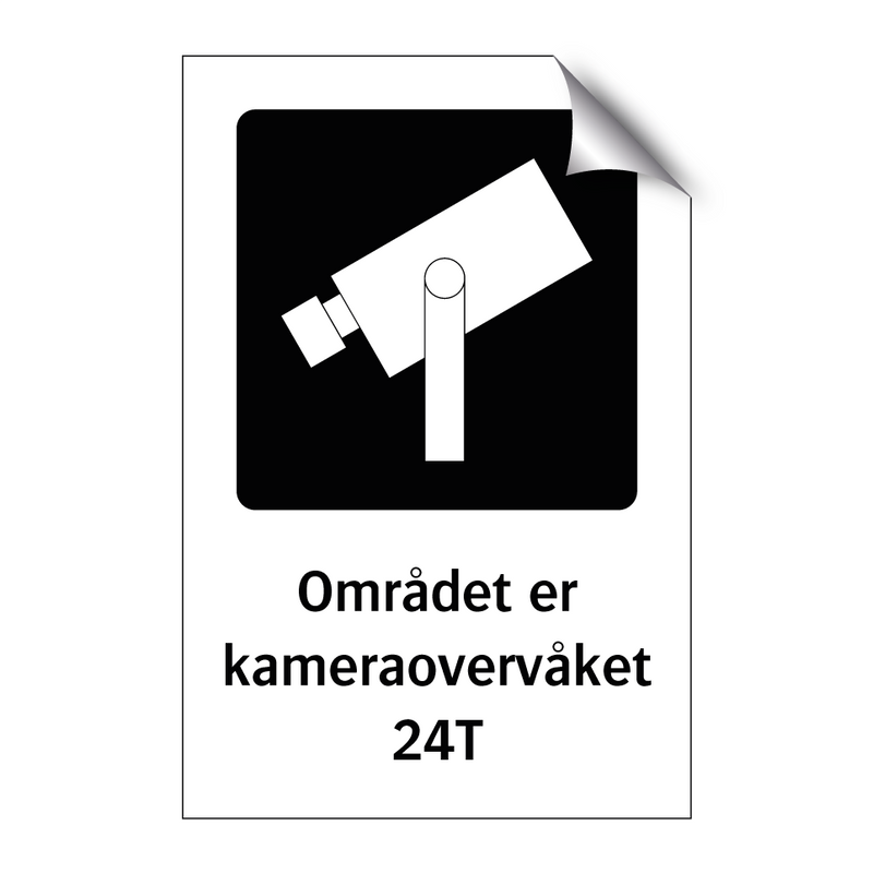 Området er kameraovervåket 24T
