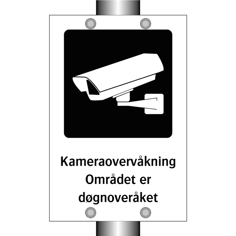 Kamera overvåkning - Området er døgnoveråket