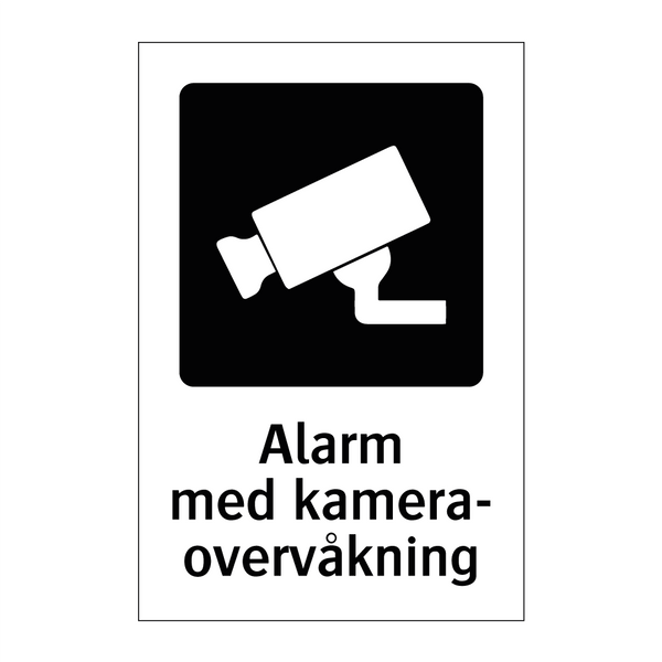 Alarm med kameraovervåkning & Alarm med kameraovervåkning & Alarm med kameraovervåkning