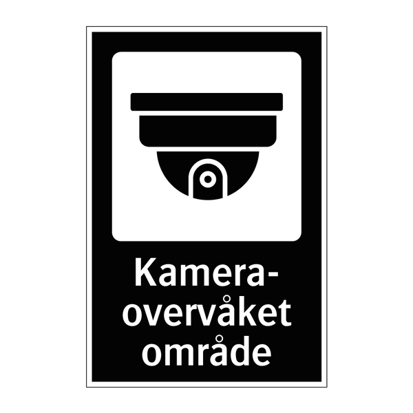 Kameraovervåket område & Kameraovervåket område & Kameraovervåket område