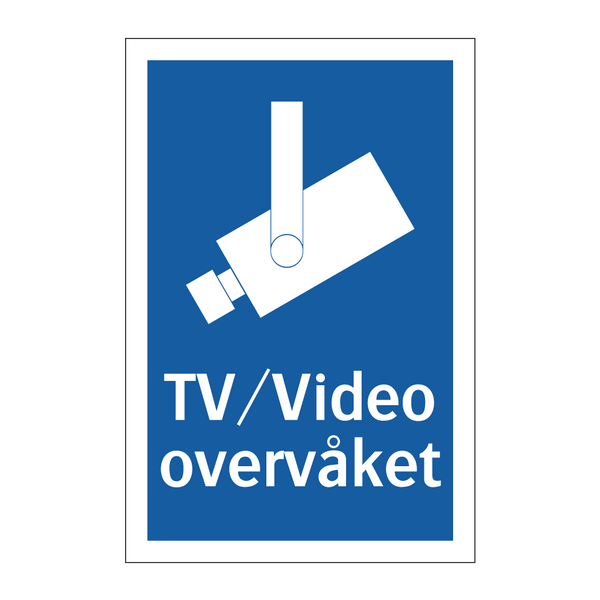 TV/Video overvåket & TV/Video overvåket & TV/Video overvåket & TV/Video overvåket