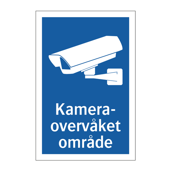 Kameraovervåket område & Kameraovervåket område & Kameraovervåket område