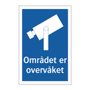 Området er overvåket
