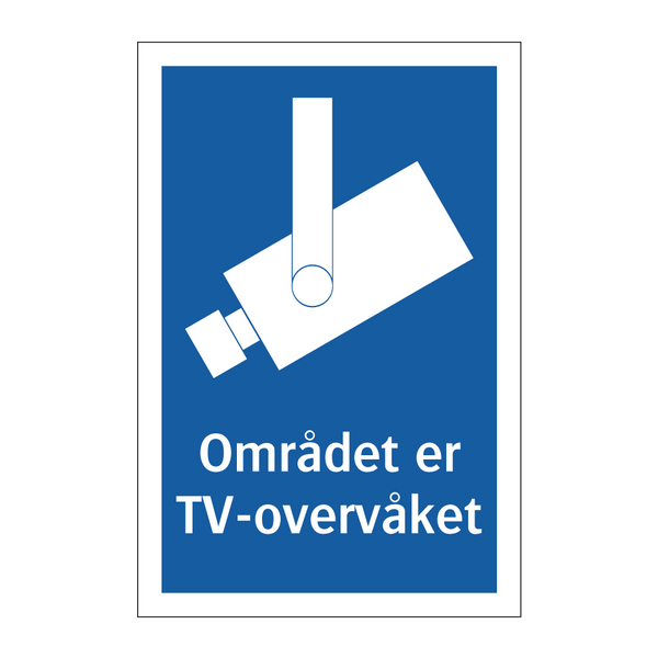 Området er TV-overvåket & Området er TV-overvåket & Området er TV-overvåket