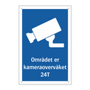 Området er kameraovervåket 24T