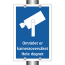 Området er kameraovervåket Hele døgnet