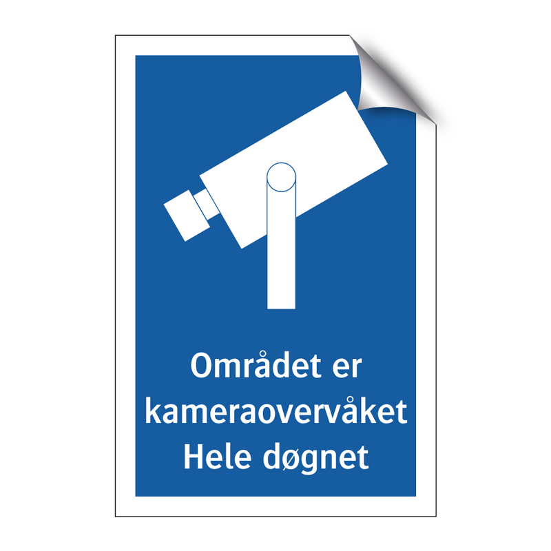 Området er kameraovervåket Hele døgnet