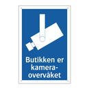 Butikken er kameraovervåket