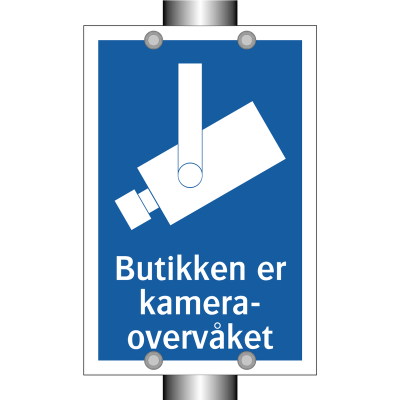 Butikken er kameraovervåket
