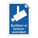 Butikken er kameraovervåket