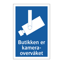 Butikken er kameraovervåket